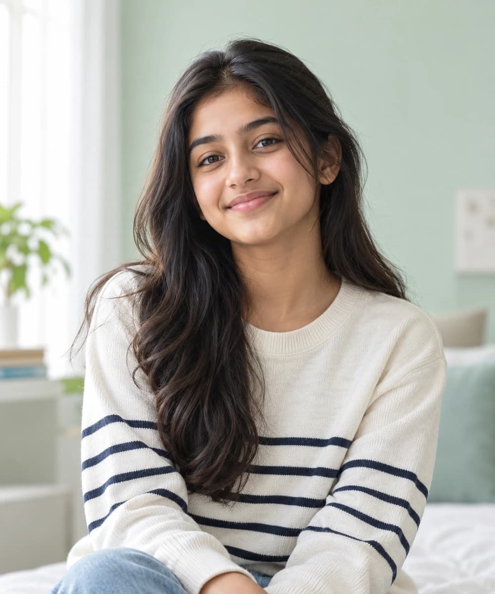 Teen at their dental appointment
