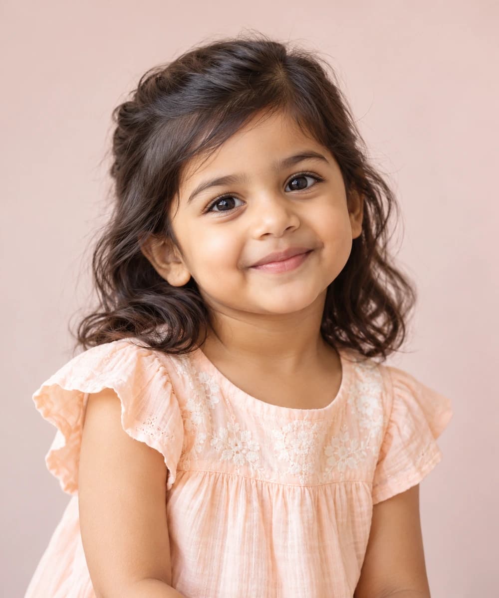 Toddler smiling at the dentist