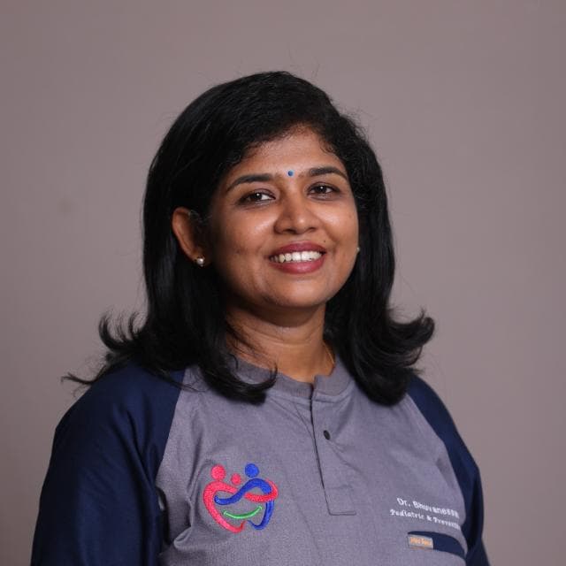 Dr. Bhuvanesswari S., MDS, Pediatric & Preventive Dentistry — founder of Chutti's Dental & Wellness Center